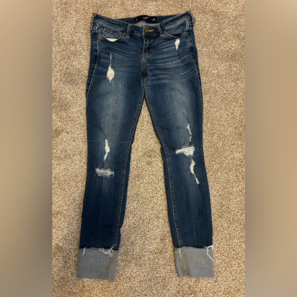 Hollister crop jeans size 1